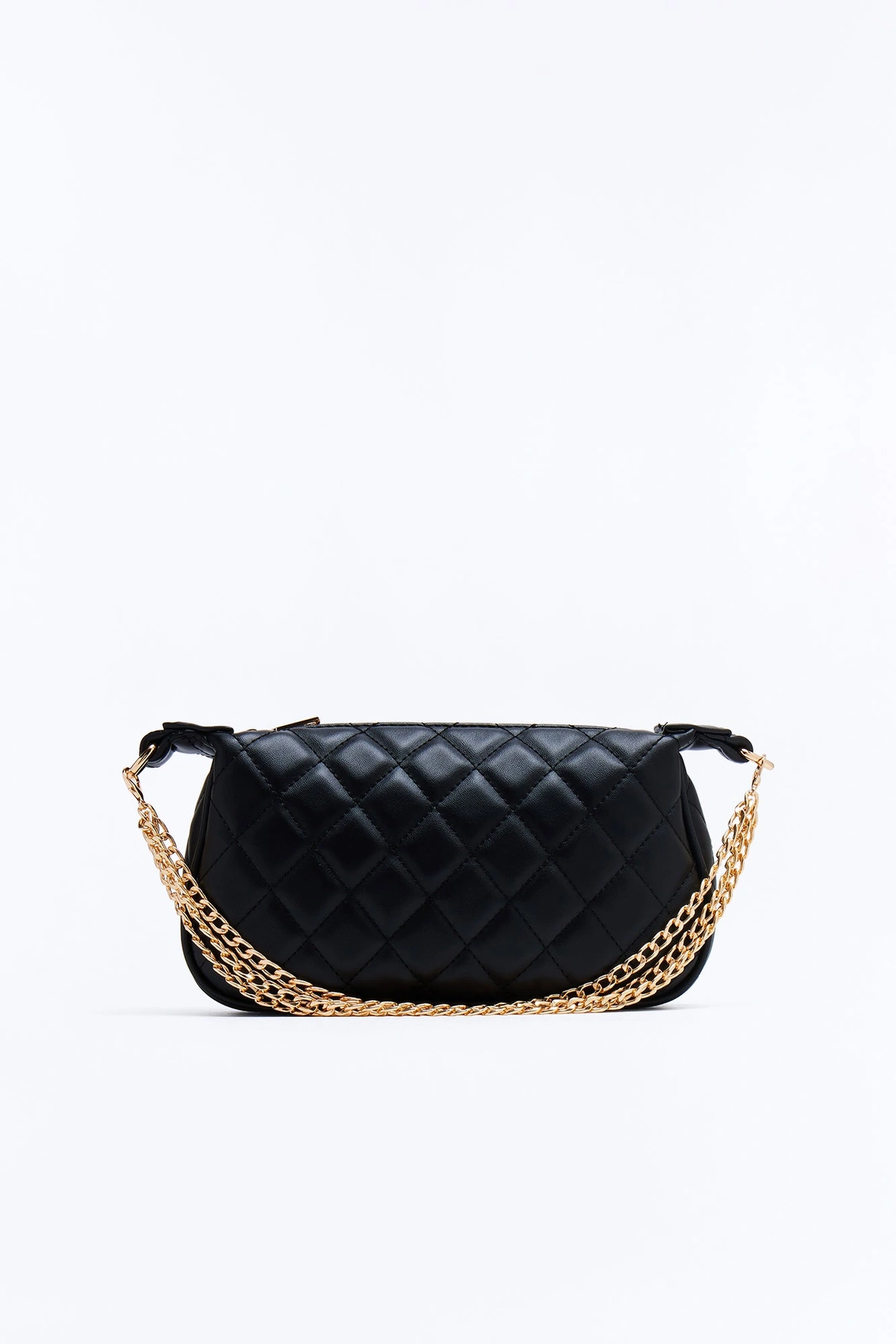High Achiever Faux Leather Shoulder Handbag - Black — Preto