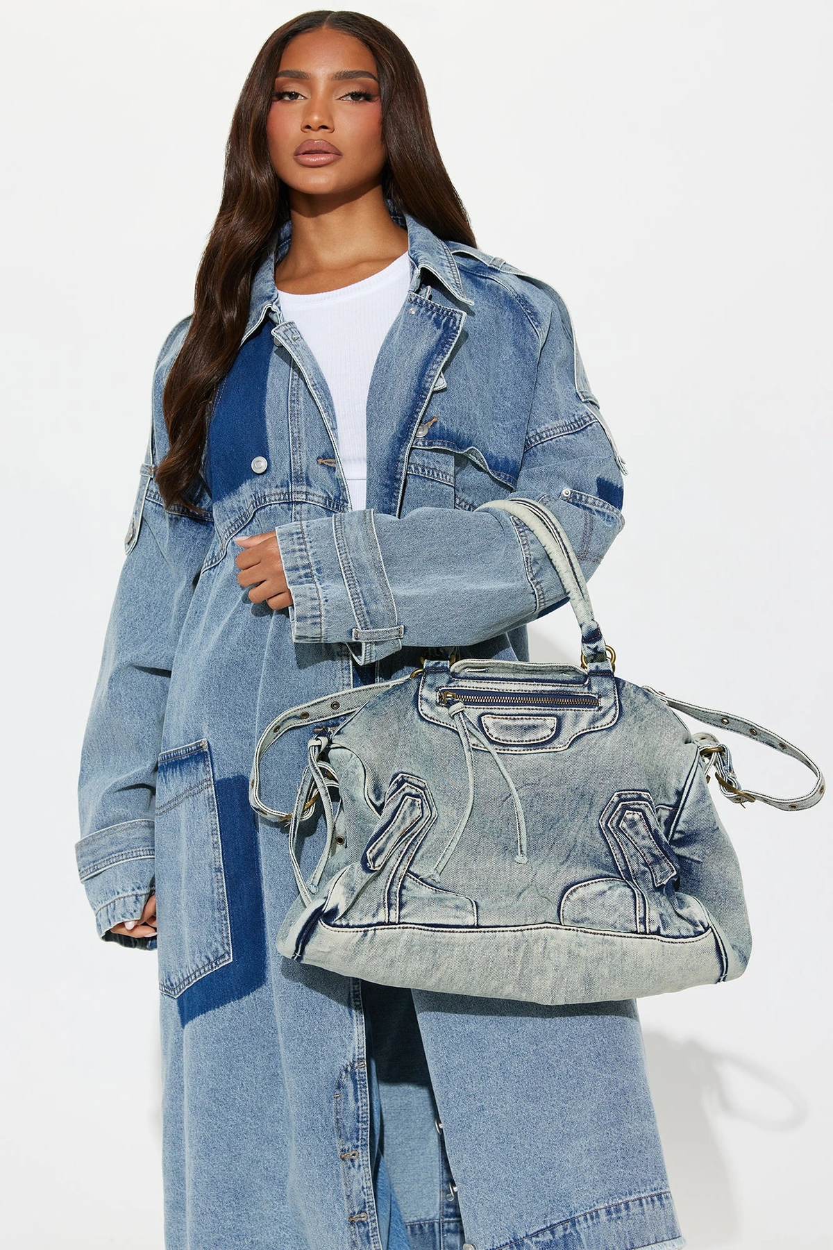 Denim On Denim Handbag - Denim — Ganga