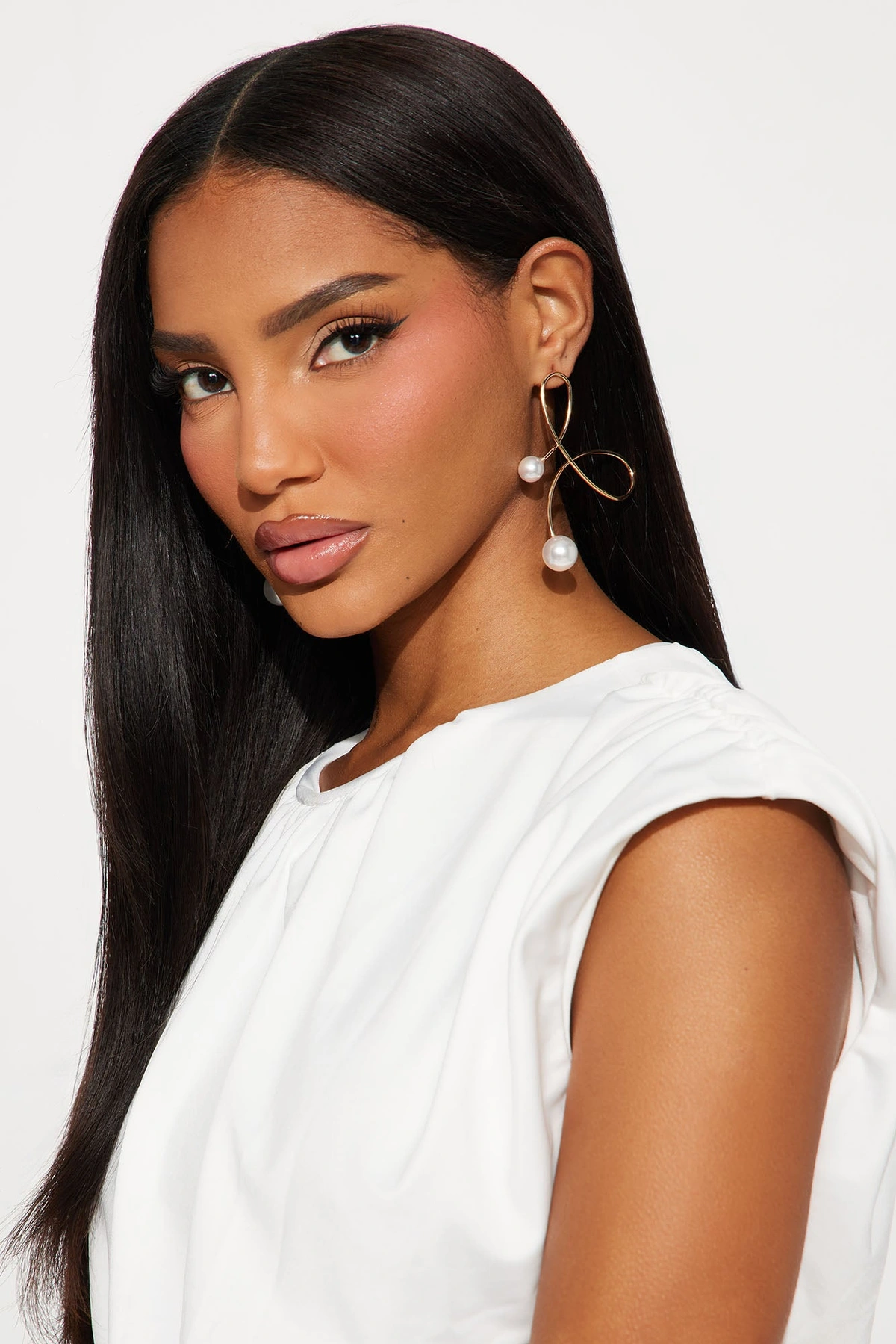 Shifted Feelings Abstract Earrings - Gold — Dourado