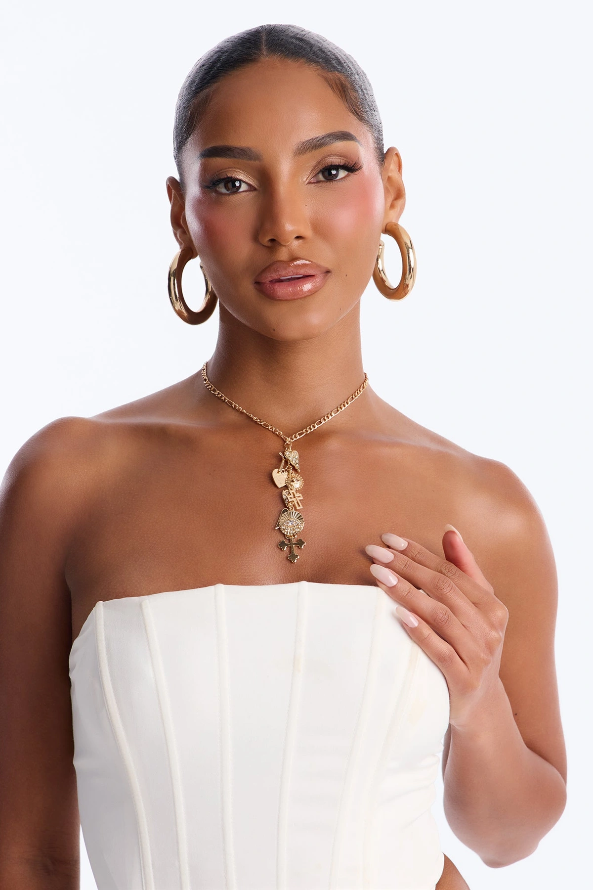 The Beach Is Calling Lariat Necklace - Gold — Dourado