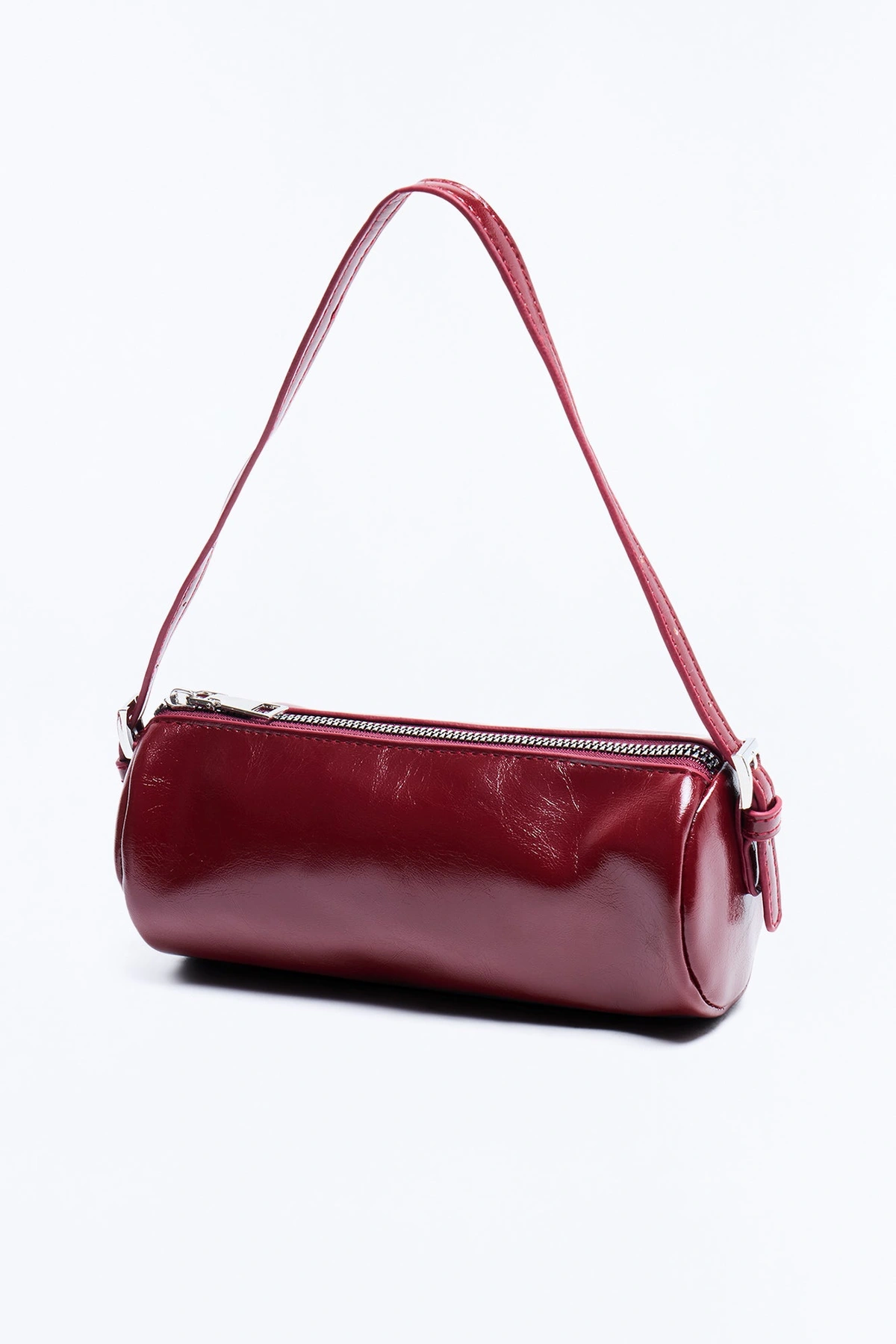 Everyday Essential Faux Leather Shoulder Handbag - Burgundy — Bordô