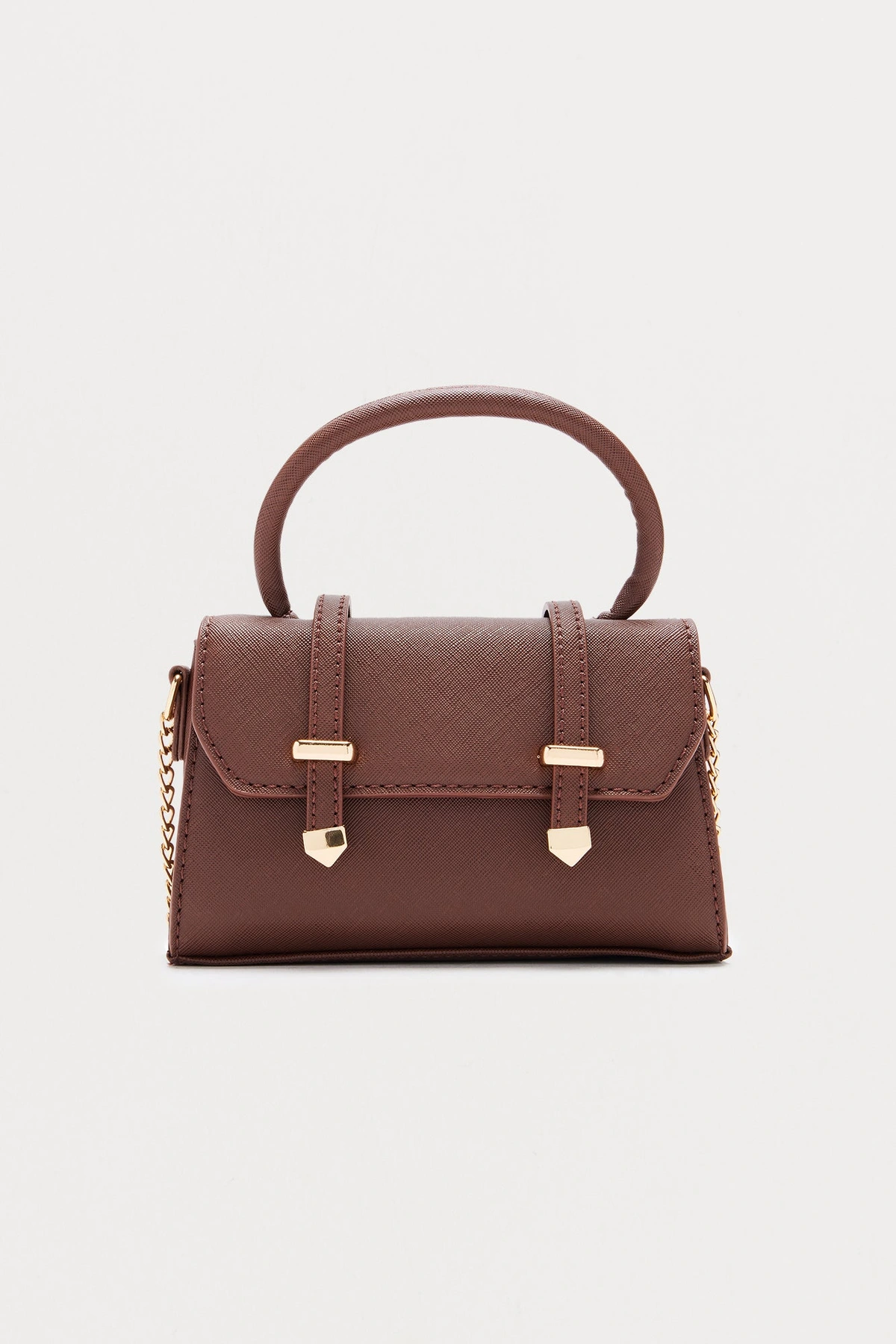 Ellena Handbag - Brown — Castanho