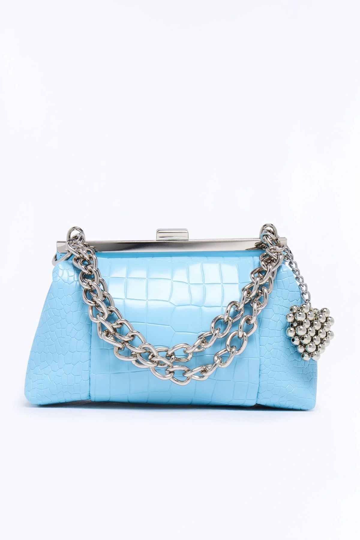 Love Letters Faux Leather Bag - Blue — Azul