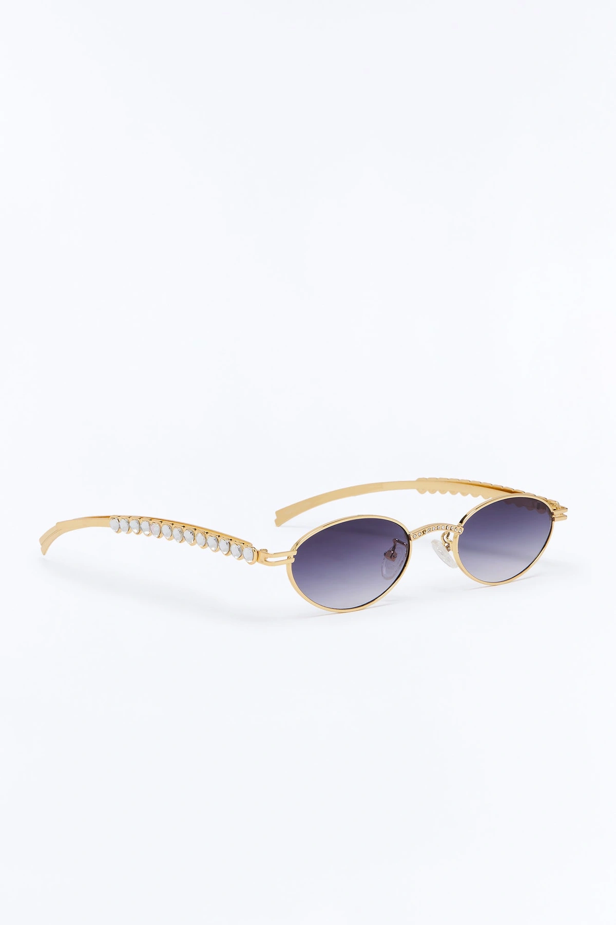 Shake It Girl Sunglasses - Gold/Purple — Dourado/Roxo