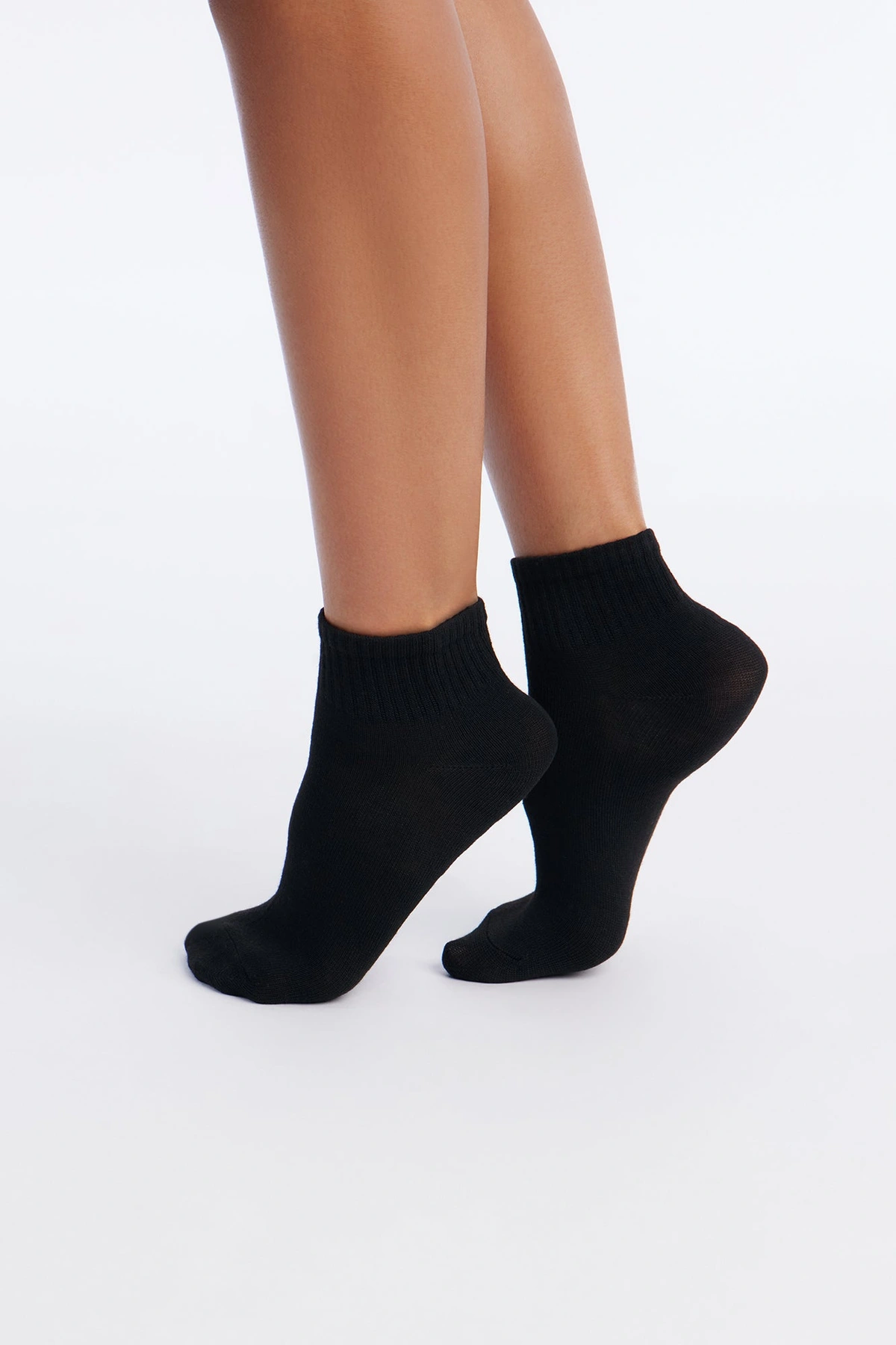 10 Pack Quarter Length Socks - Black/combo — Preto/combinação