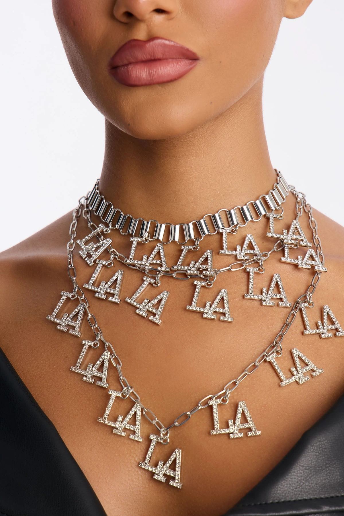 Golden Coast Layered Necklace - Silver — Prateado