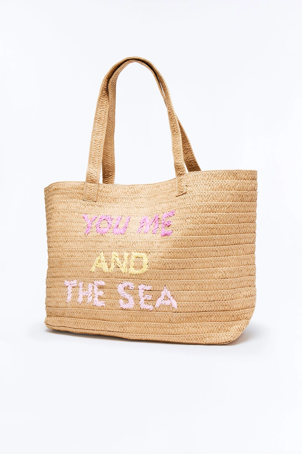 Me And The Sea Straw Tote - Natural — Natural