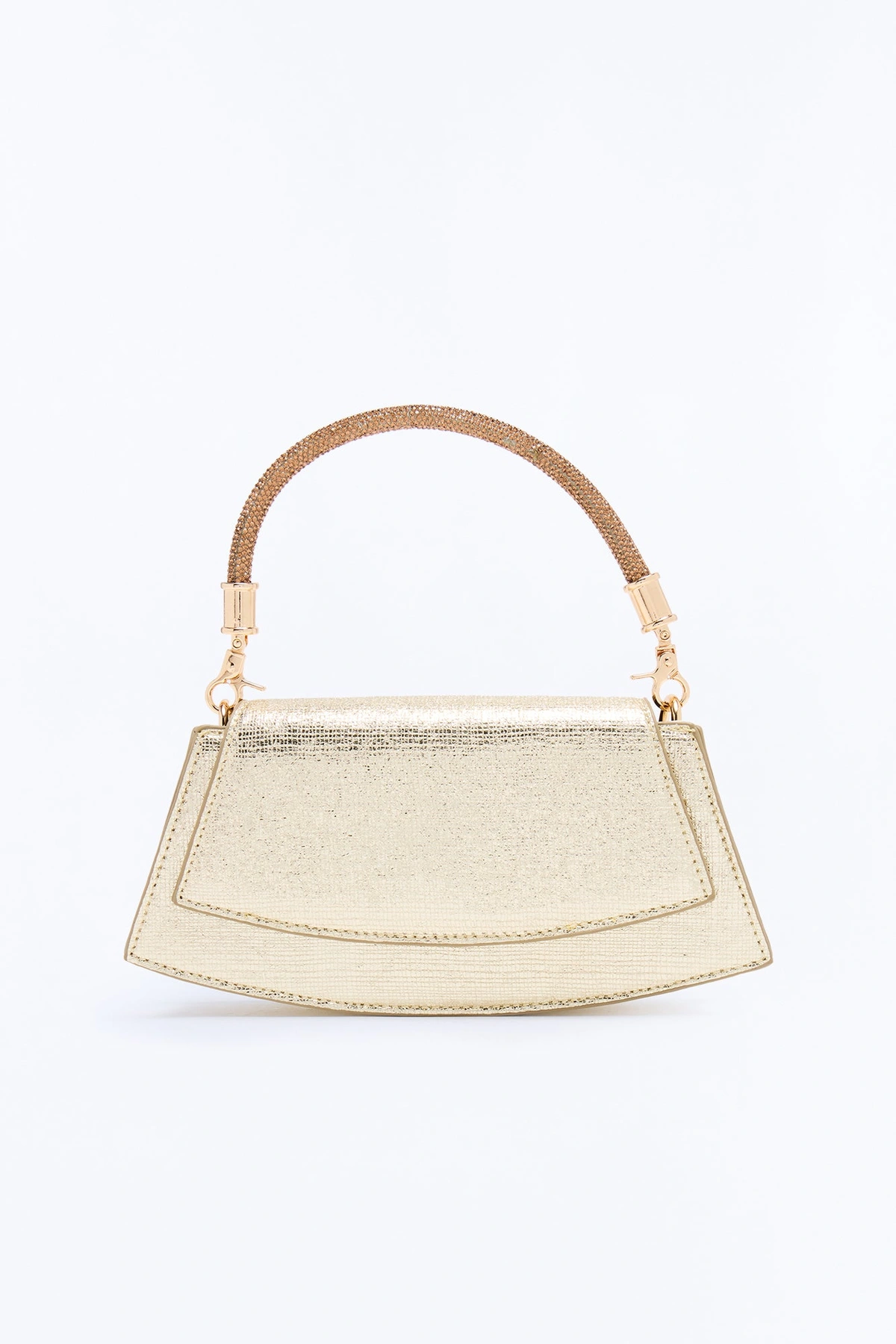 On Another Level Satchel Handbag - Gold — Dourado