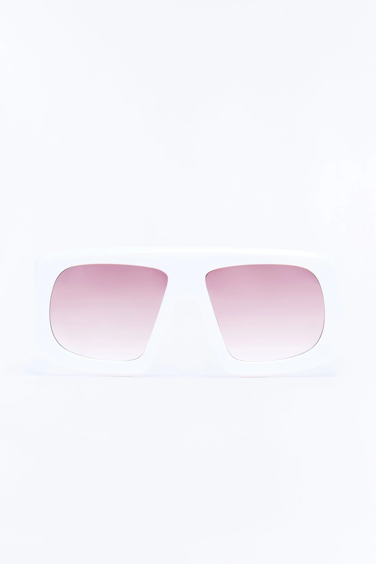 Midnight Glare Sunglasses - White — Branco