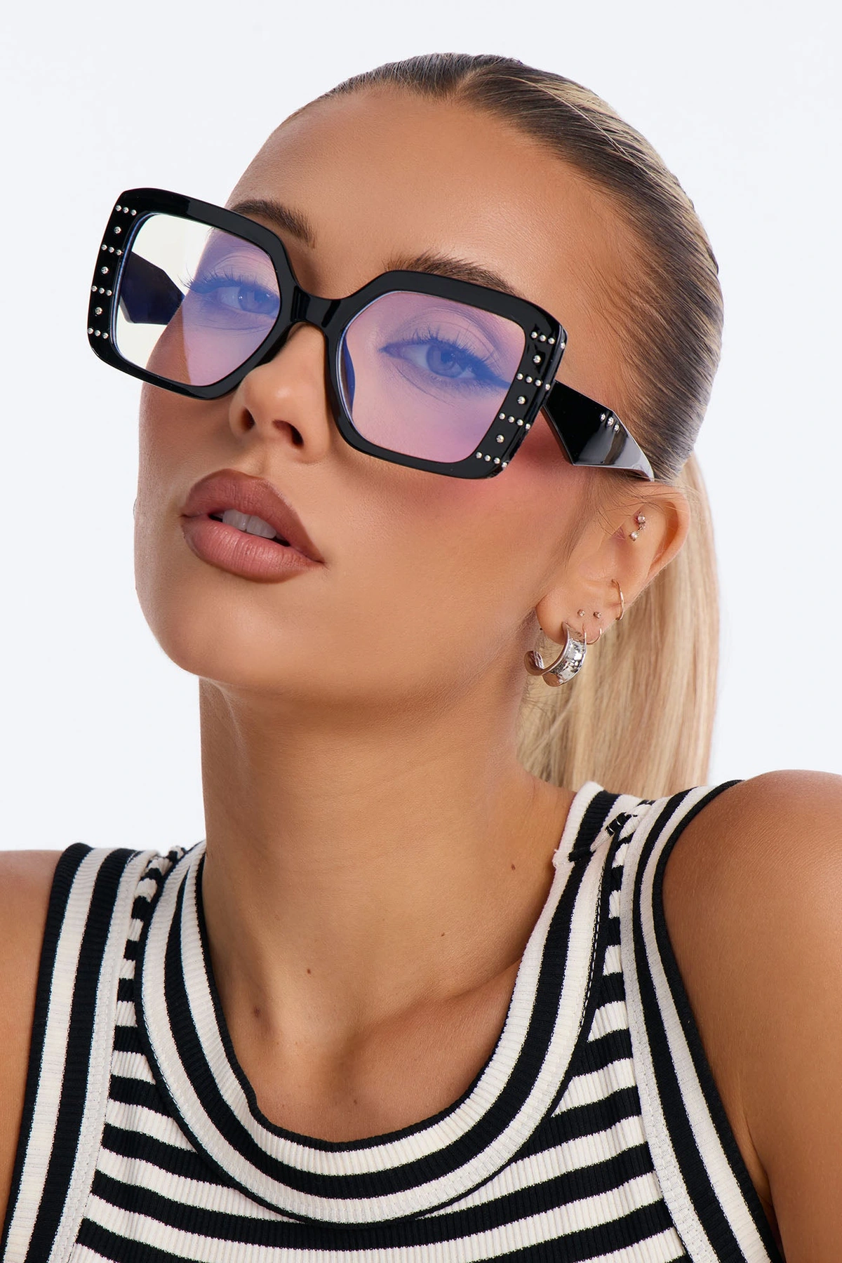 Rocking The Look Blue Light Glasses - Black — Preto