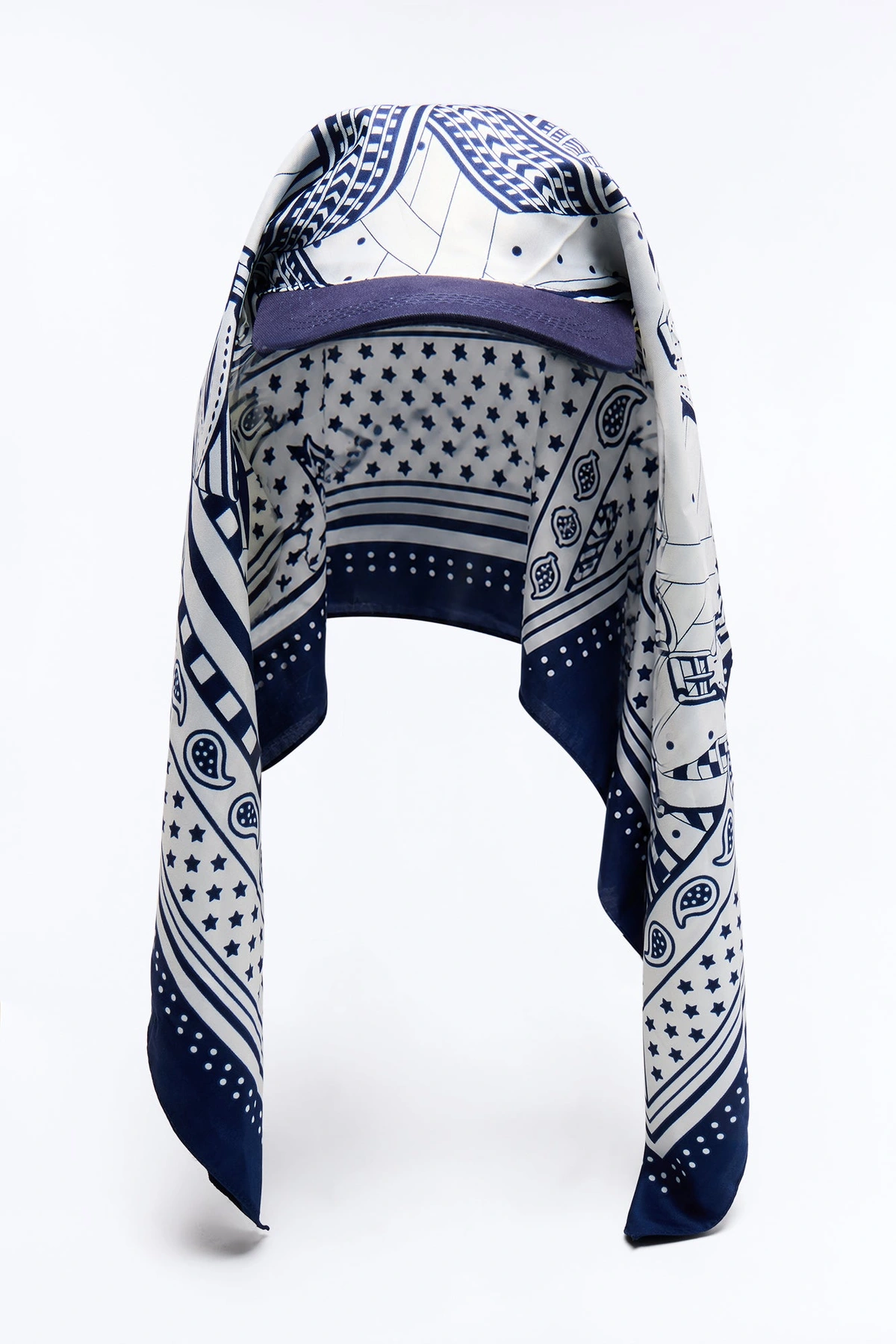Feeling Free Visor And Head Wrap - Blue/combo — Azul/combinação
