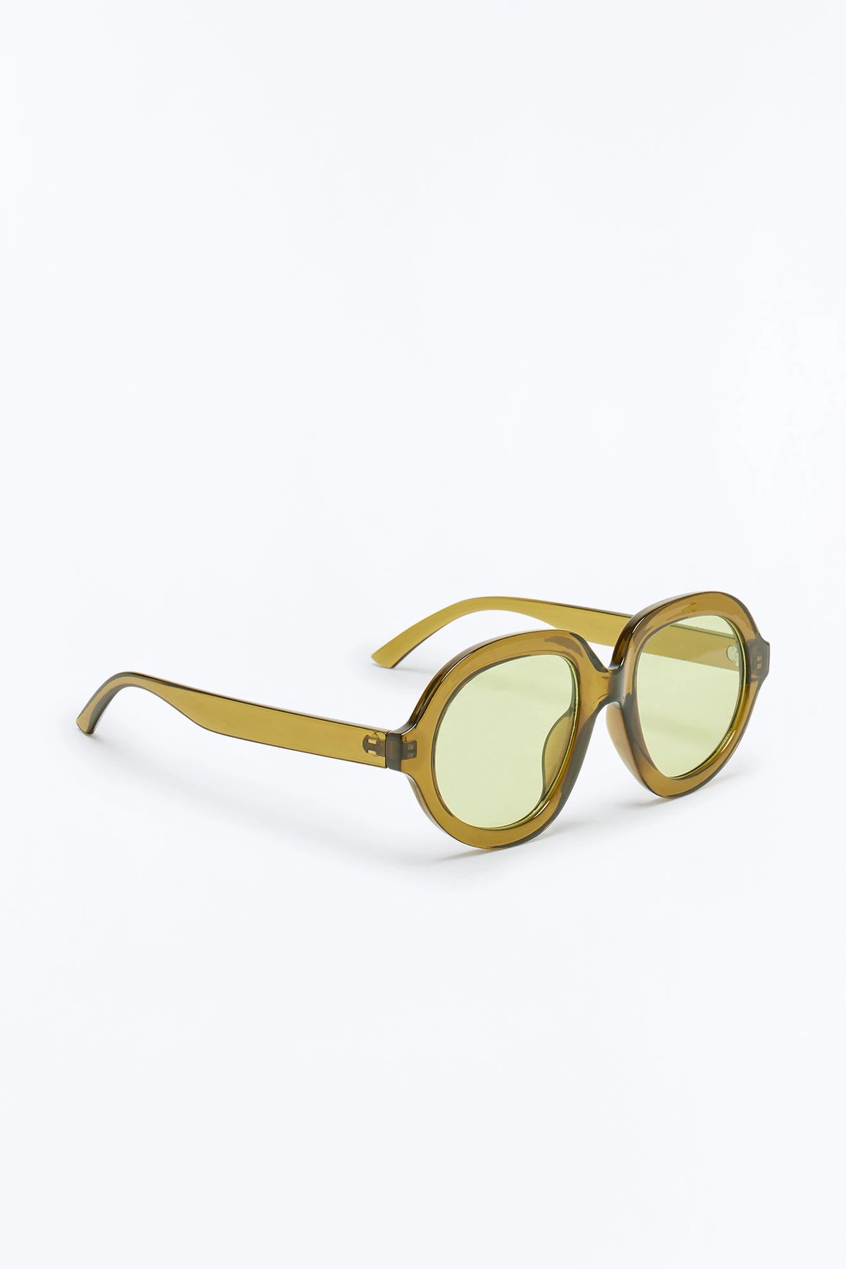 Funk Town Round Sunglasses - Green — Verde