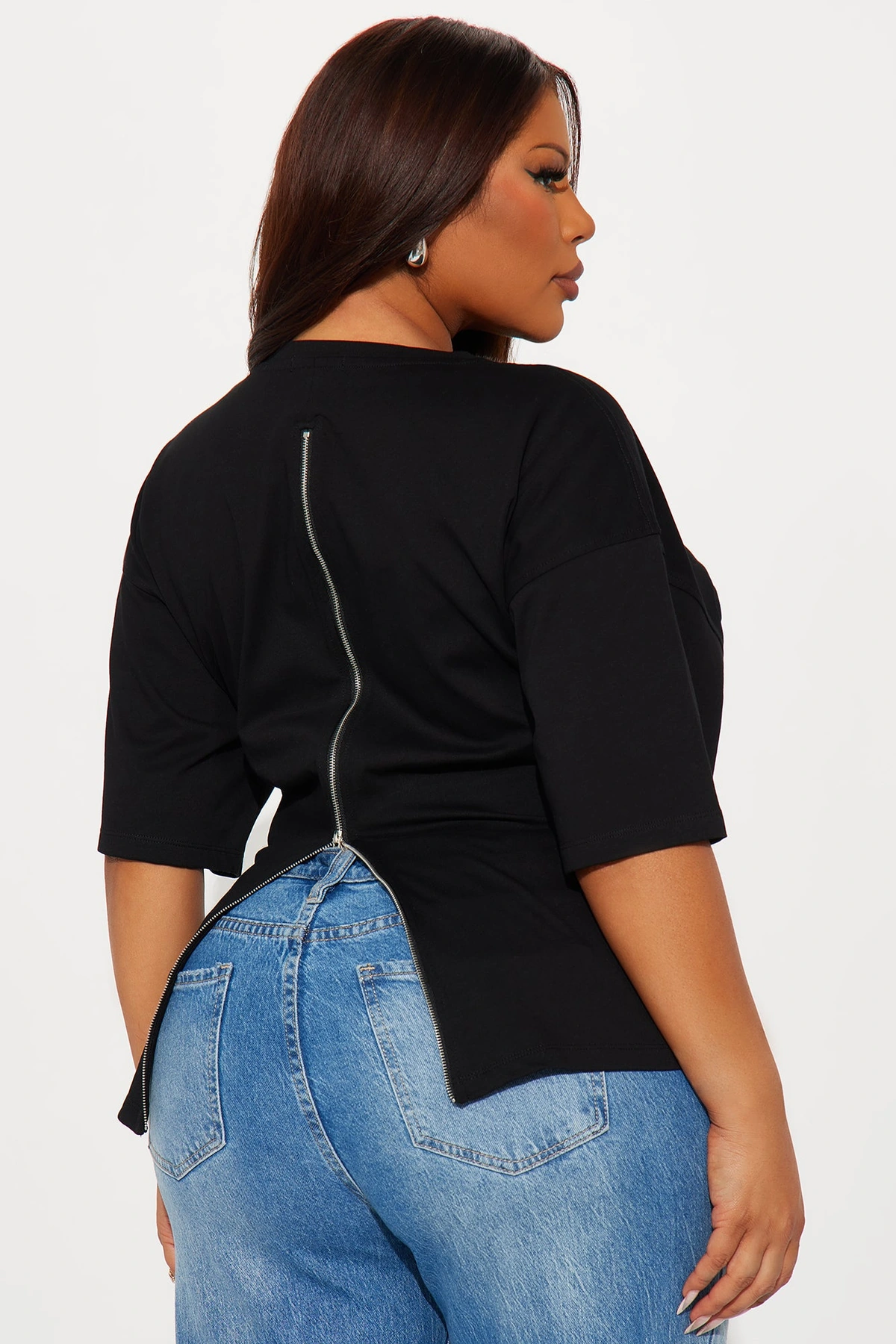 Jayden Fitted T-Shirt - Black — Preto