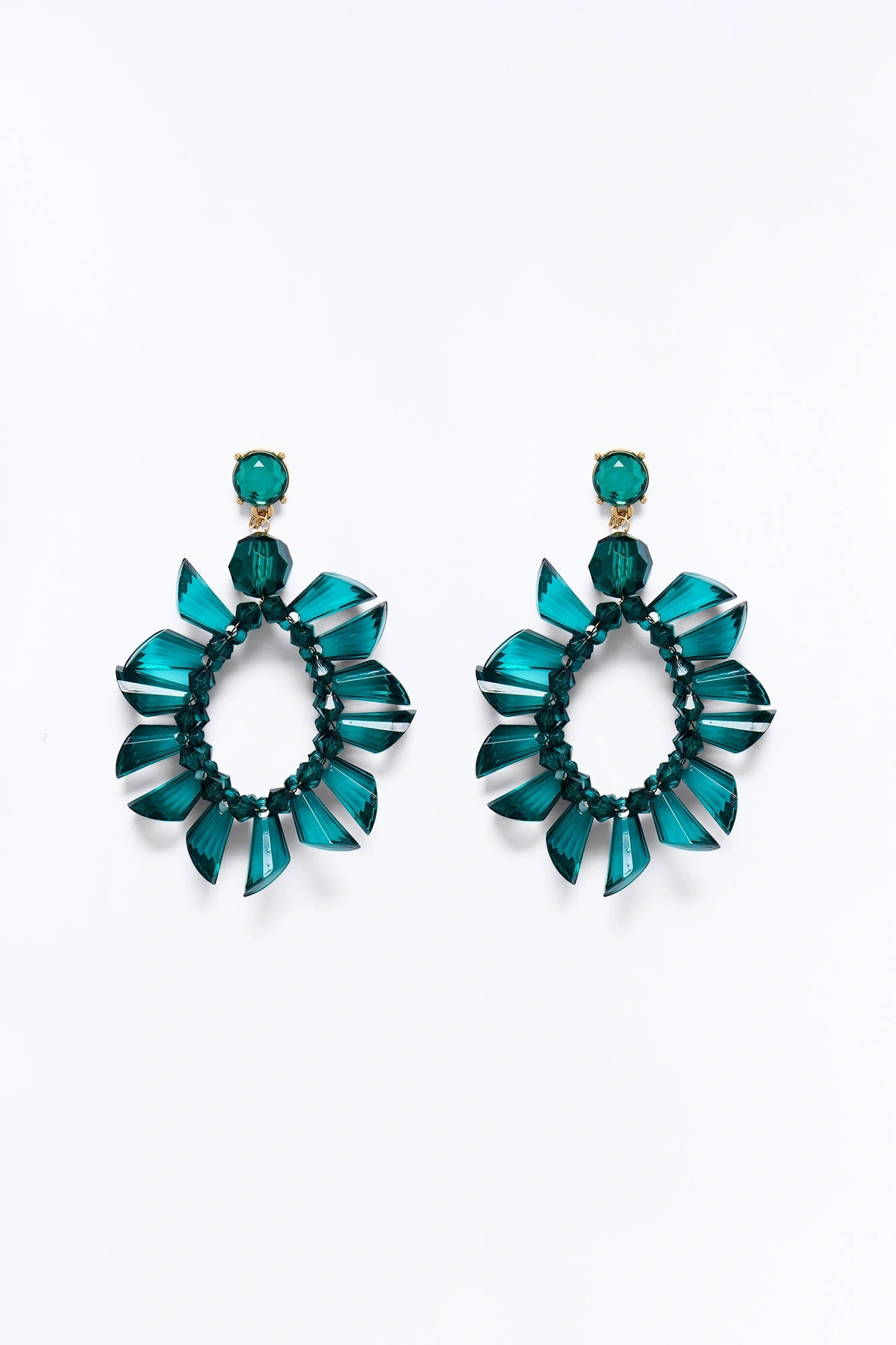 Enjoy The Breeze Drop Earrings - Green — Verde