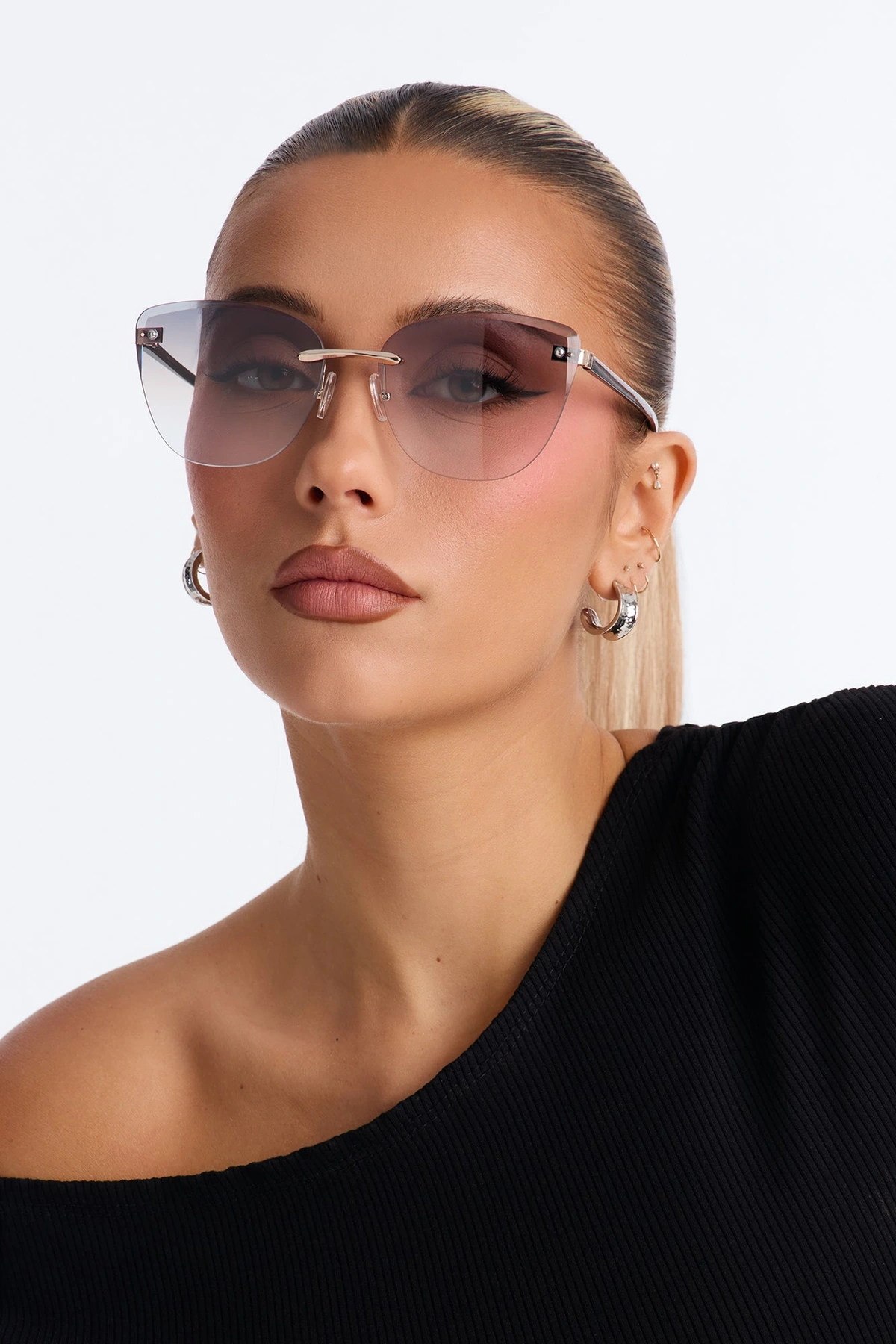 Next To You Sunglasses - Black/combo — Preto/combinação