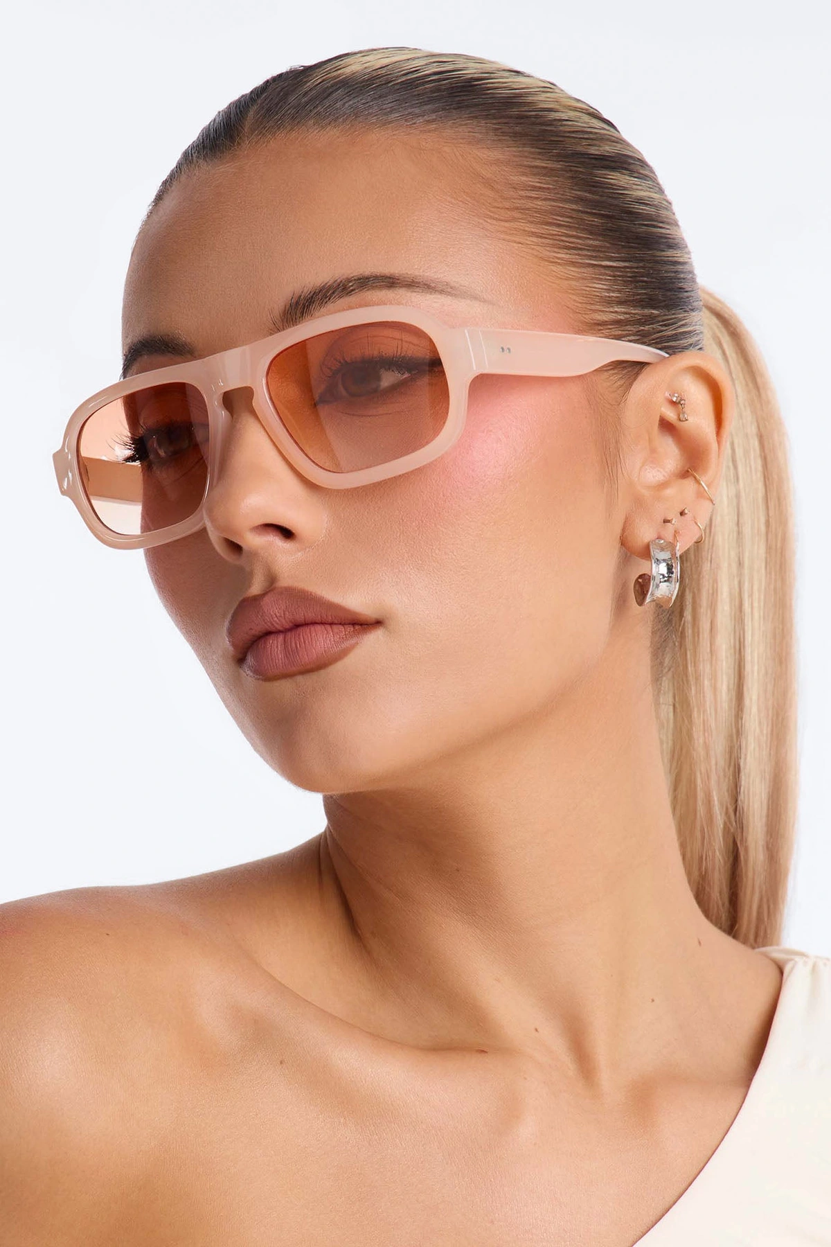 Track Star Sunglasses - Nude — Nude