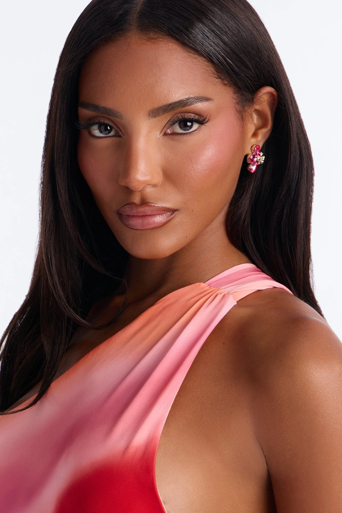 Radiant Essence Earrings - Gold/Pink — Dourado/Rosa