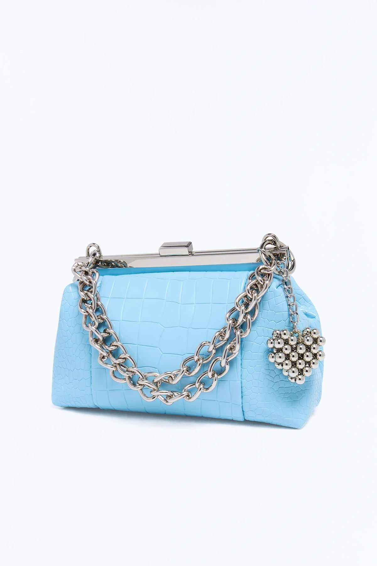 Love Letters Faux Leather Bag - Blue — Azul