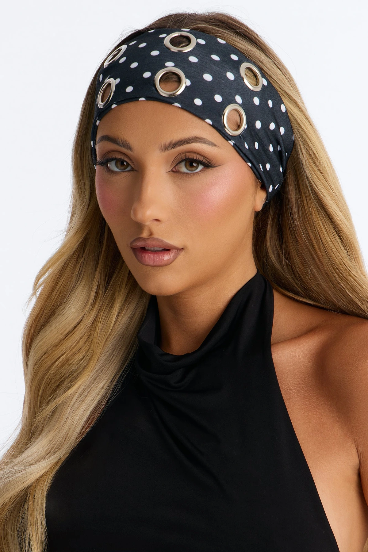 Tough Act To Follow Headband - Black/White — Preto/Branco