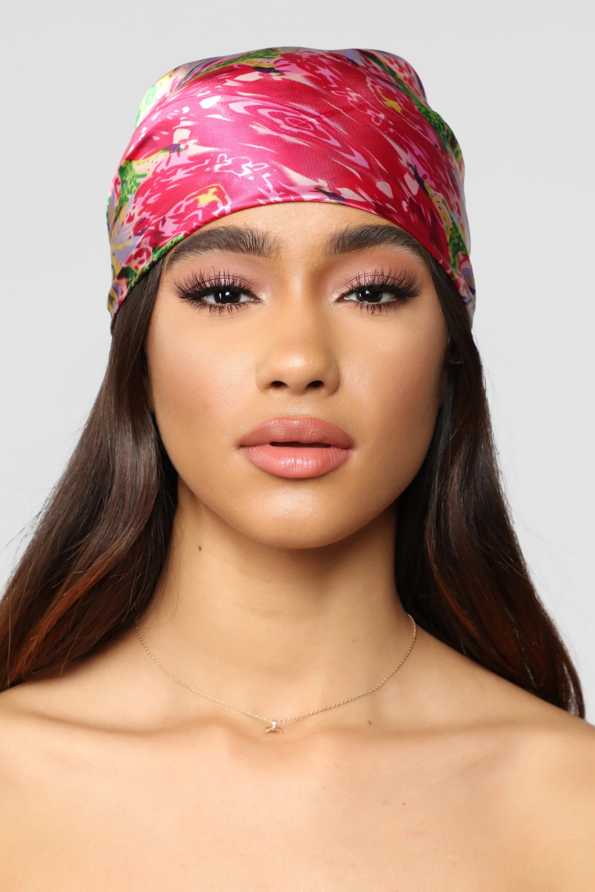 Bed Of Flowers Head Scarf - Multi — Multicolor