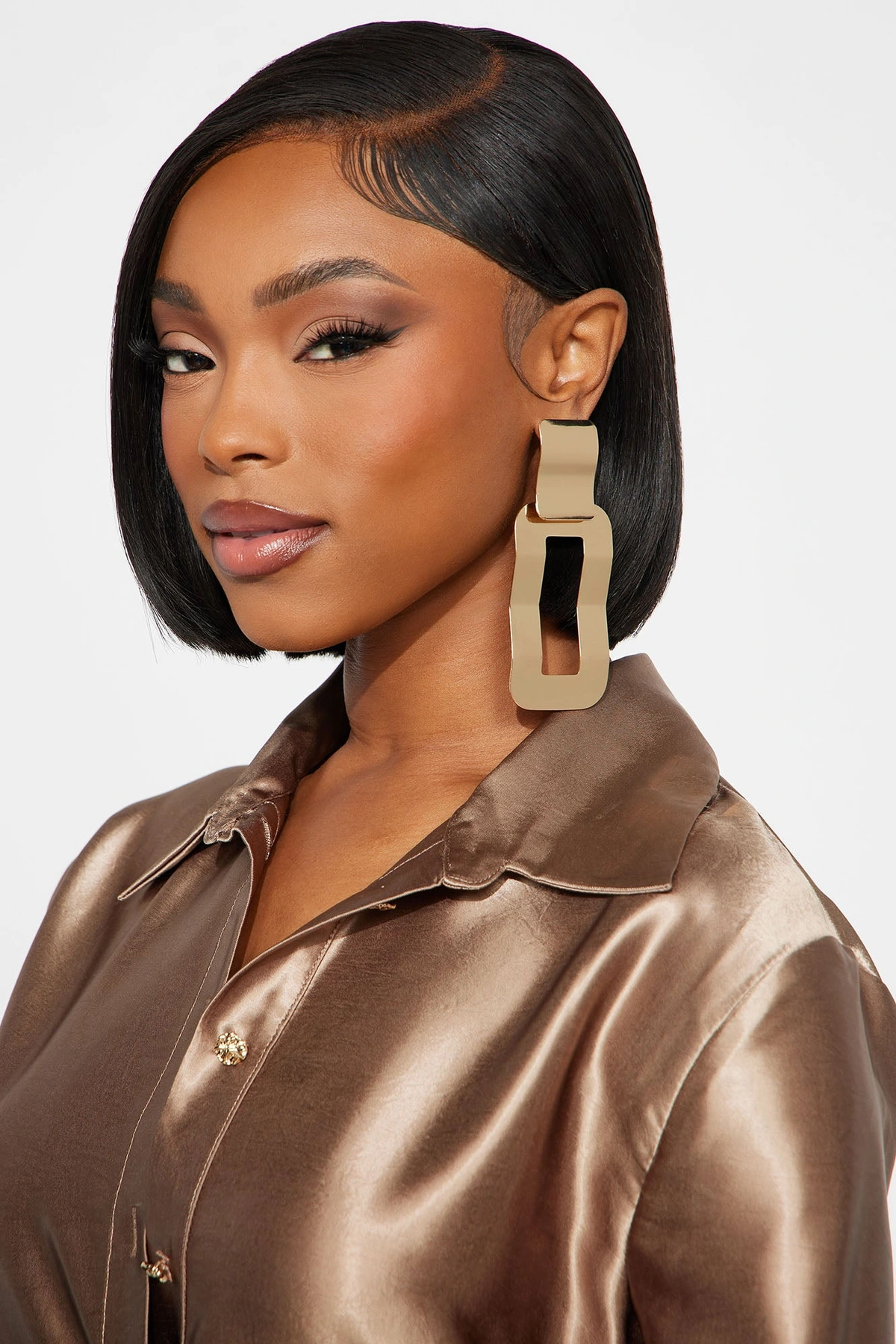Can't Slow Down Drop Earrings - Gold — Dourado