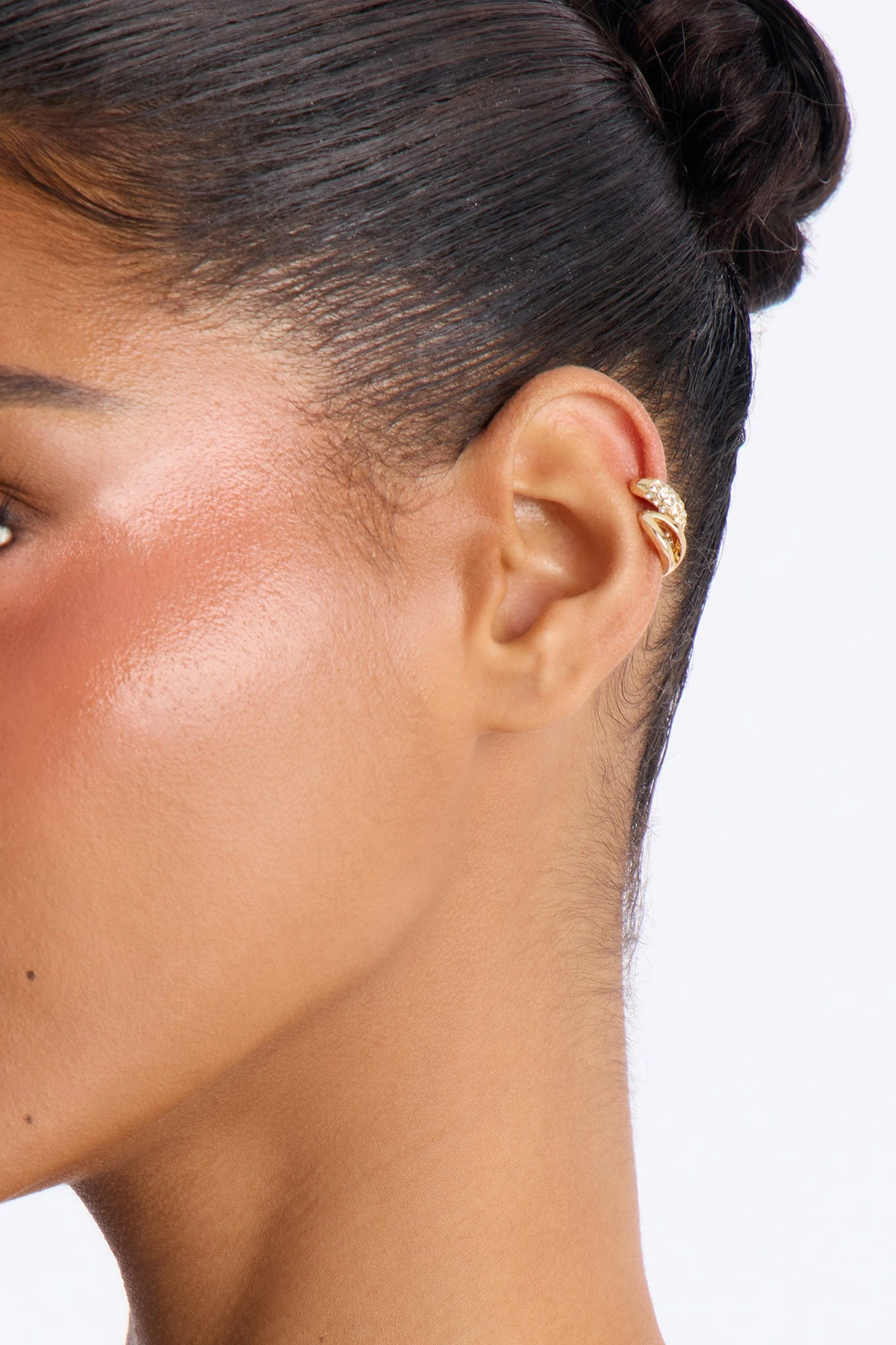 Bling Bling 2 Piece Ear Cuff Set - Gold — Dourado